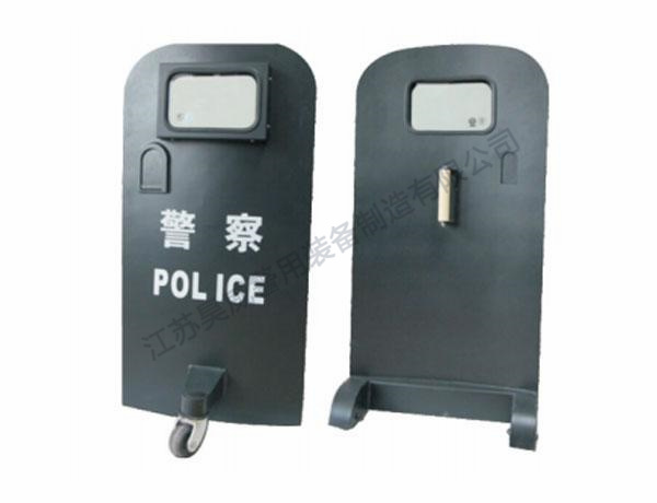 轮式金属防弹盾牌